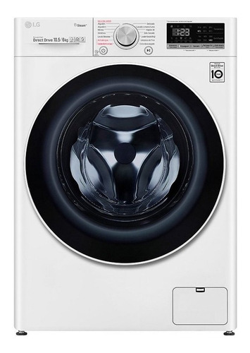 Lavasecadora automática LG WD10 inverter blanca 10.5kg 220 V