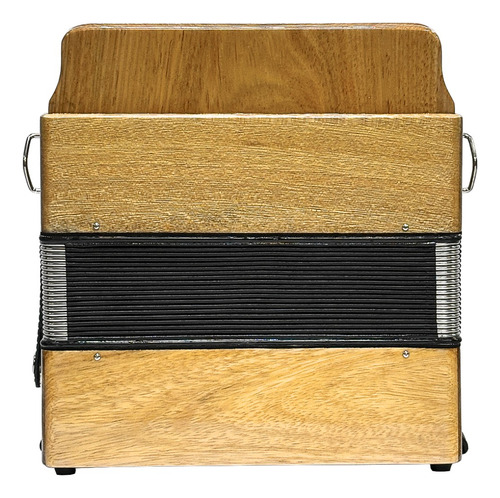 Acordeon 8 Baixos Minuano 21 Botões Natural Gaita Cor Botões Preto