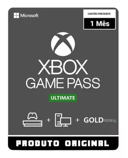 Gift Card Xbox Game Pass Ultimate Brasil 1 Mês - Envio Flash