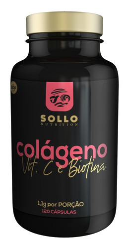 Colágeno, Vitamina C E Biotina 120 Cáps (unha, Cabelo, Pele)