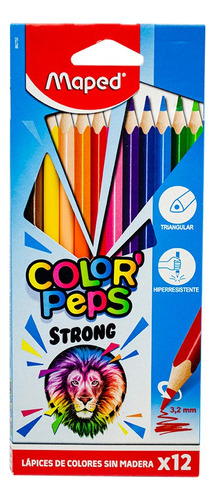 Colores Maped Strong Con 12 Triangulares