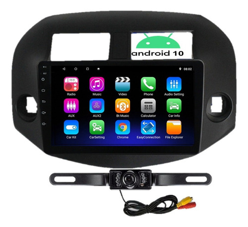 Estereo Toyota Rav4 2006-2008 Android Carplay Y Camara V