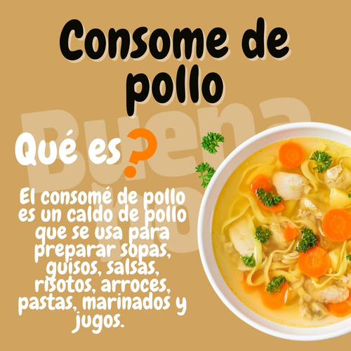 Consomé De Pollo En Polvo Excelente Calidad 1 Kg