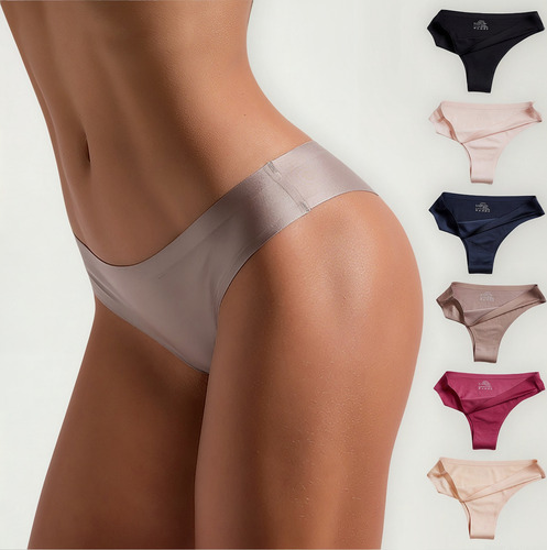 Bragas, 6 Piezas, Ropa Interior Para Mujer, Bragas De Bikini