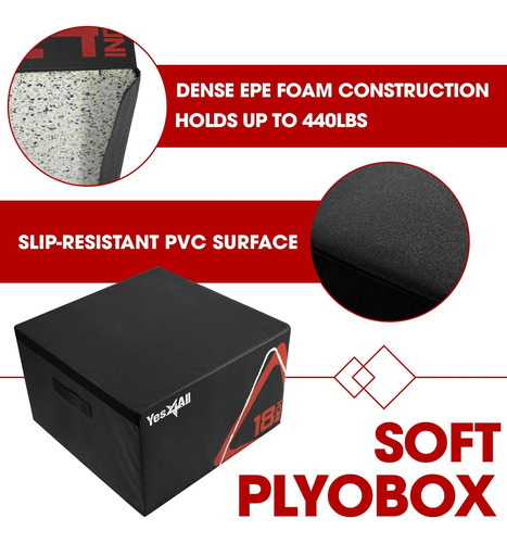 Caja Pliométrica Suave Ajustable Para Ejercicios