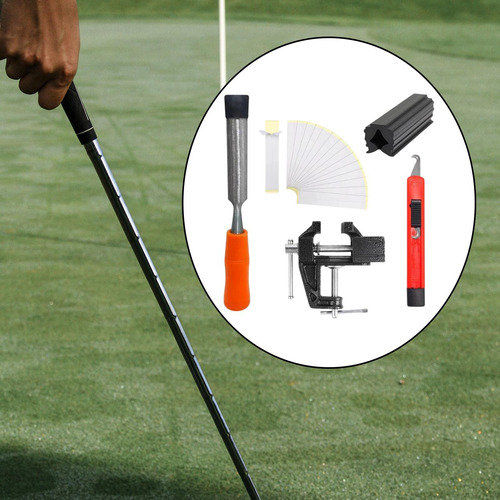Kit De Agarre De Golf Cubra De Goma Conveniente De Naranja