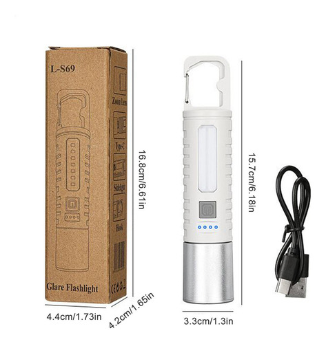 Linterna Compacta Luz Flash Antorcha Luces De Flash Con Luce