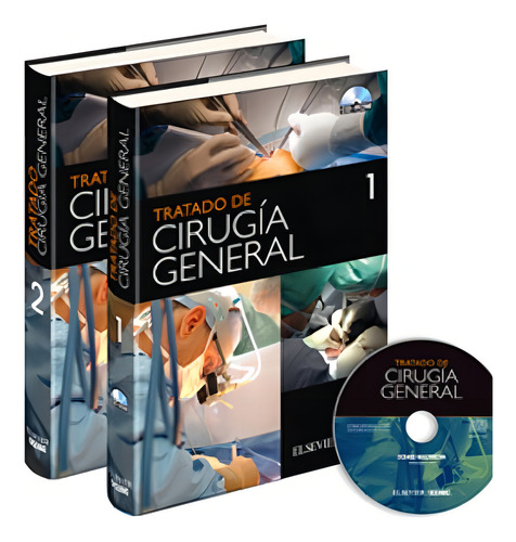 Tratado De Cirugía General Elsevier / Océano - 2 Tomos + Cd
