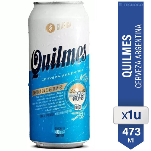 Cerveza Quilmes 473ml Lata
