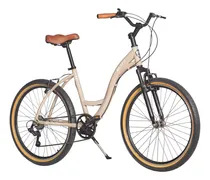 Comprar Bicicleta Aro 26 Comodo Shimano Alumínio Freios À Disco 21v Cor Bege Tamanho do quadro 18