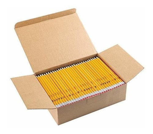 Lapices Madisi Hb En Caja De Madera Amarillos Preafilados