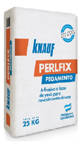 Masilla Perlfix Knauf 25k Pasta Agarre Adhesivo Revoque Seco