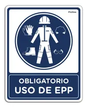 Comprar Señalamiento Obligatorio Uso De Epp Letrero Señal 30x40