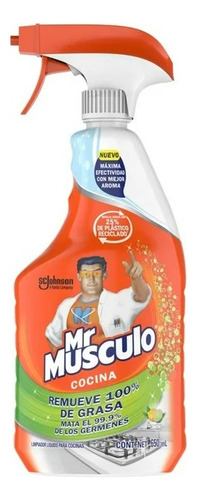 2 Pzs Limpiador Líquido Mr Músculo Desengrasante Para Cocina