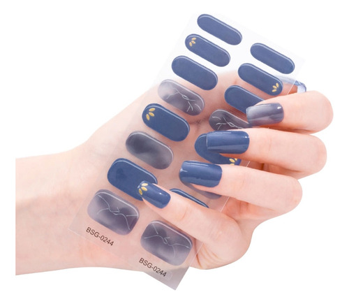 (bsg244) Pegatinas De Esmalte De Uñas De Gel Curado Con Dise