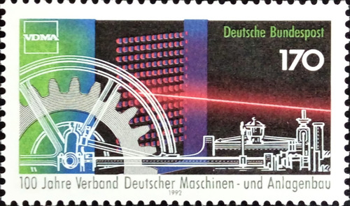 Alemania, Sello Mi 1636 Tecnología Ingenier 1992 Mint L16238