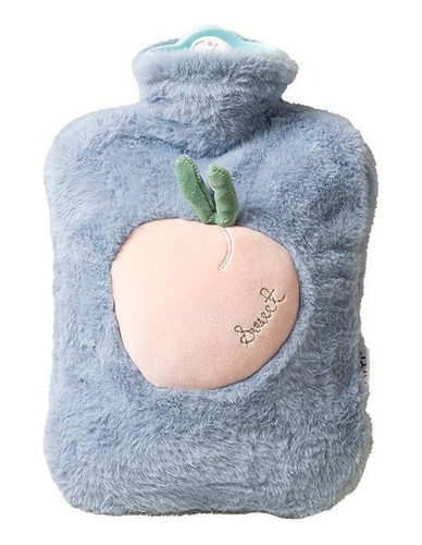 Bolsa De Agua Caliente C/funda De Peluche Diseño Frutal 1l