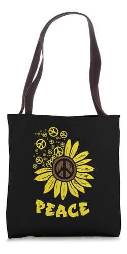 Hippie Girasol Paz Vintage Floral Hippi Hippy Mujer Bolso De