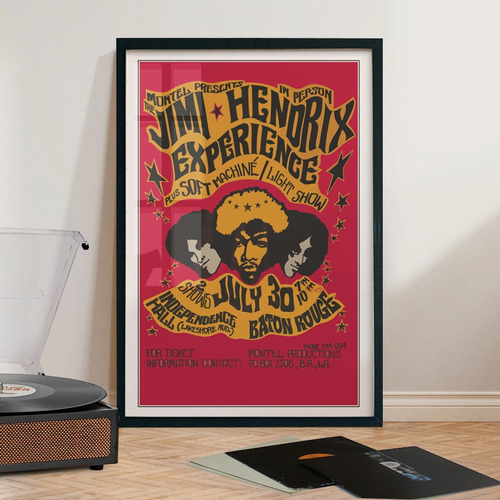 Cuadro 60x40 Rock - Jimi Hendrix Experience -  Poster