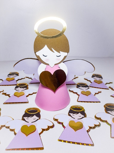 Cake Toppers Personalizados 3d De Angelito Para Bautizo