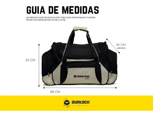 Bolso Negro Grande Durlock Oficial®