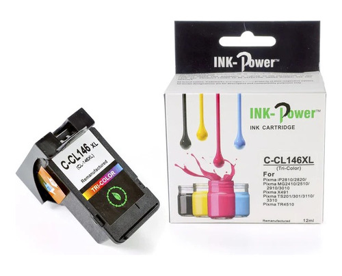 Tinta Cli-146xl Color Compatible Con Pixma Ip2810
