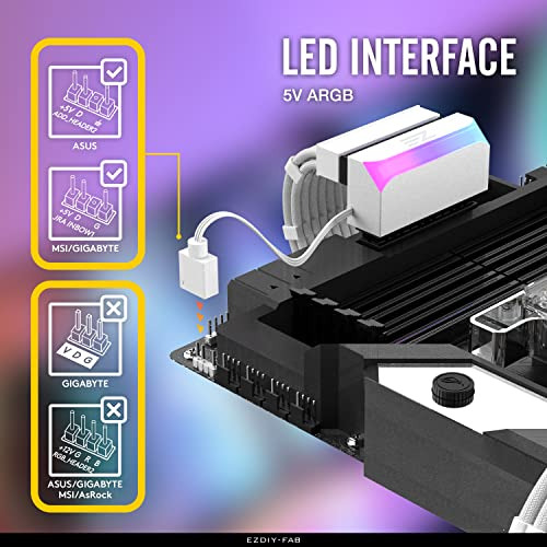 Adaptador De Conector De Alimentación Ezdiy-fab Atx De 24 Pi