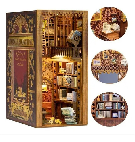 Kit De Diorama En Miniatura Hechos Diy House Book Nook Jugue