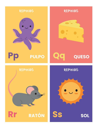 Imagen 5 de 7 de Tarjetas Del Abecedario Para Imprimir Pdf - Aprender A Leer