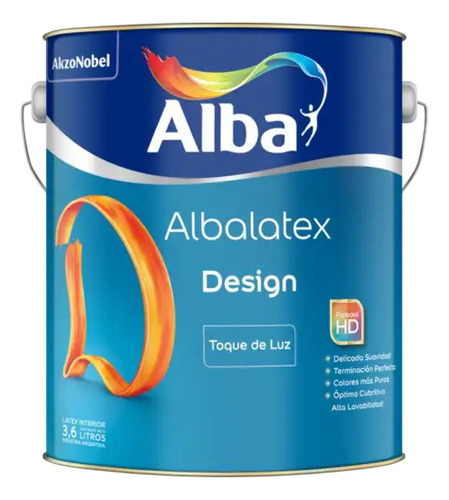 Albalatex Design Latex Interior Toque De Luz Blanco 20 L