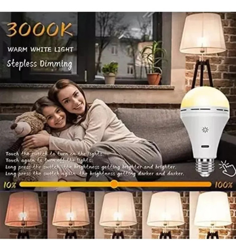 Luz Usb Recargable Con Control Remoto Y Táctil