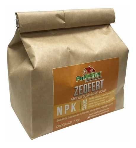 Fertilizante Zeofert 1 Kg En Polvo Orgánico