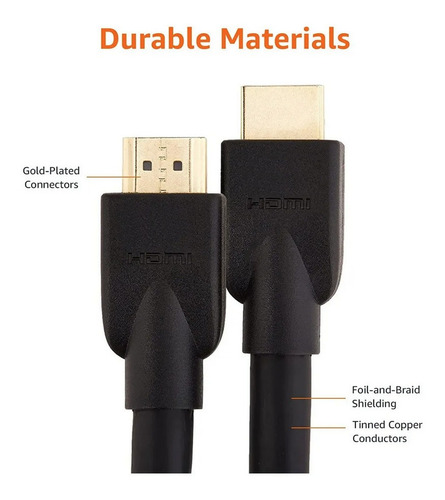 Imagen 2 de 6 de Cable Hdmi 5 Metros Full Hd 1080p Ps4 Xbox Laptop Pc Tv