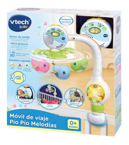 Móvil De Cuna Vtech Viaje Pío Pío Melodías Universo Binario