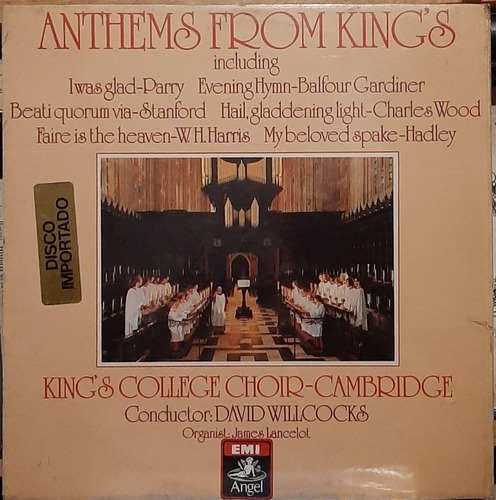 Disco Lp Athems From Kings College Choir Cambridge #5048