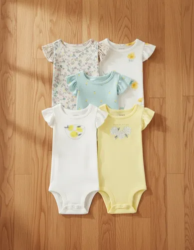 Kit 5 Bodies Carter’s Menina Regata