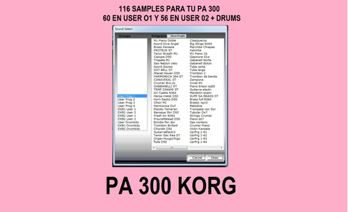 116 Samples+ Dreums Pa300-todos Le Caben A Tu Pa300/600/700/