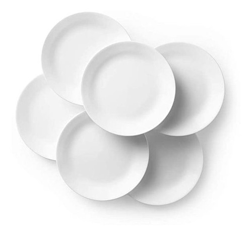 Corelle Livingware 6 Piezas Plato Set, Invierno Blanco Frost