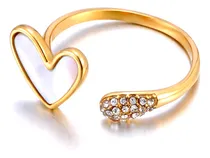 Comprar Anillo Corazon Nacar Acero Quirurgico
