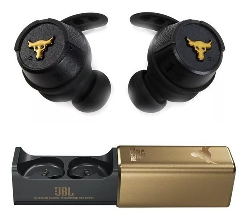 Auriculares in-ear gamer inalámbricos JBL Under Armour UA Project Rock UAFLASHROCK black
