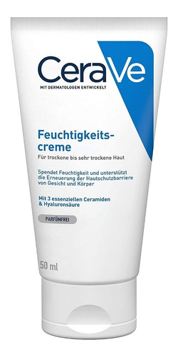 Cerave Crema Hidratante 50ml Cara Cuerpo Manos Piel Seca 