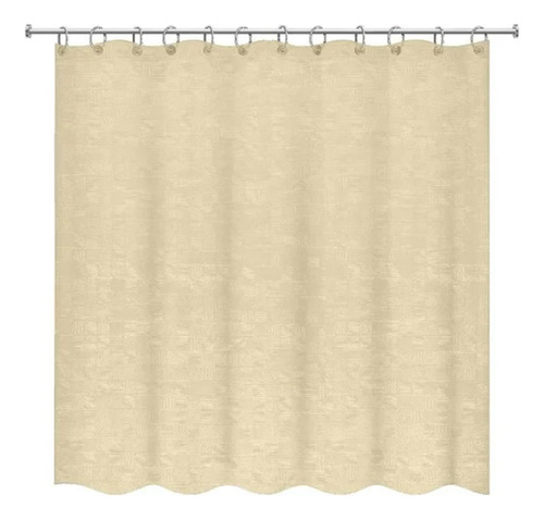 Cortina Para Baño Mobi D Class Hueso 180x180 Cm Hueso Lisa