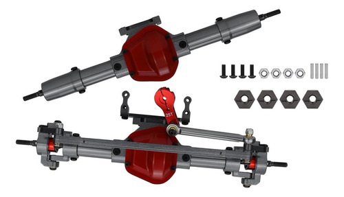 Eje Trasero Cnc De Servo Para Axial Scx10 D90 Rc Hobby Car