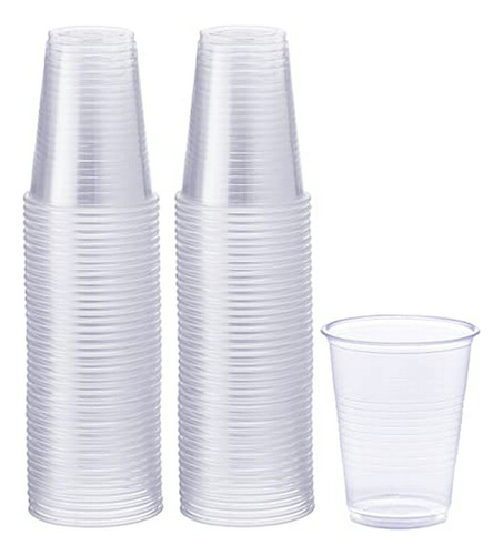 Vasos Desechables Transparentes 7 Oz (100 Ud)