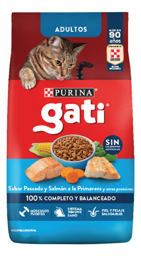 Alimento Gati Pescado Y Salmón X 15 Kg