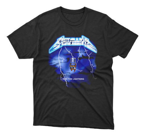 Polera Estampada Metallica Ride The Lightning - Rock - Dtf