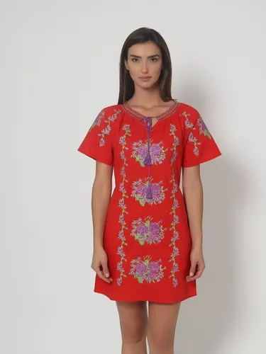 Vestido Bordado Color Rojo Talla Grande en venta en Chilapa De Álvarez  Guerrero por sólo $   Mexico