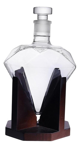 Elegante Decantador De Whisky De Diamante, Botella De Vino