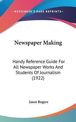 Libro Newspaper Making: Handy Reference Guide For All New...