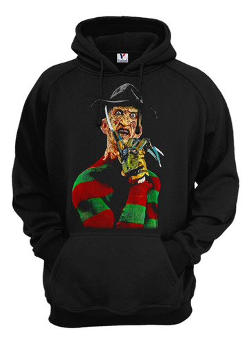 Sudadera Freddy Krueger, Unisex Con Capucha Y Cangurera 02